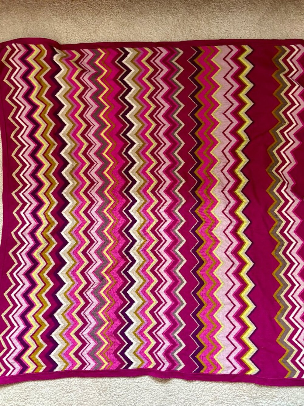 Missoni for Target sizable square knit scarf 35 x 36 inches [FLAWED]